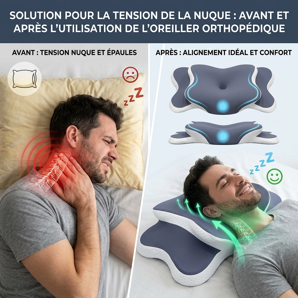 Ovana Aera — Oreiller Cervical Ergonomique